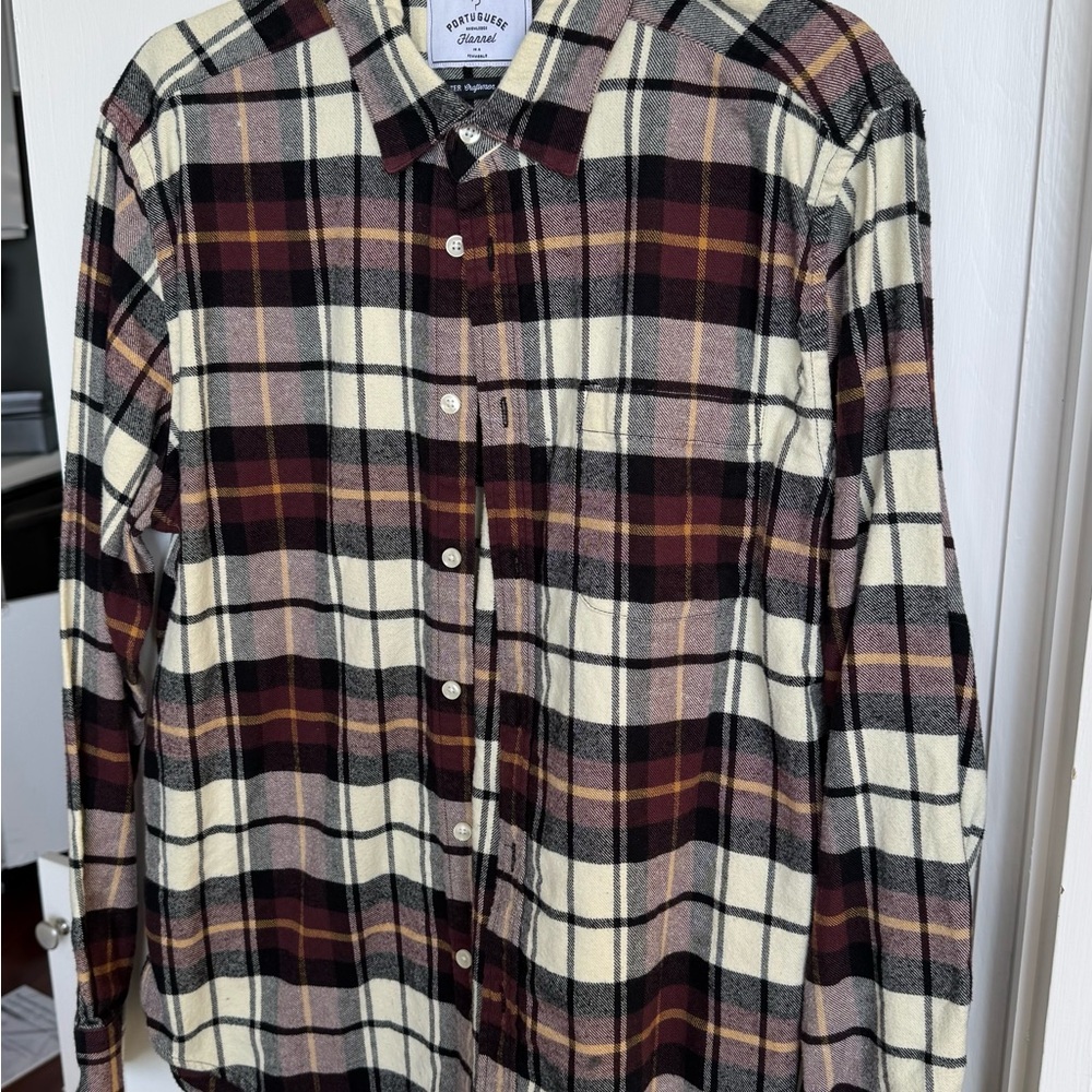 Pendleton Men’s Plaid Flannel Shirt – Black, White & Brown Blue Owl Workshop